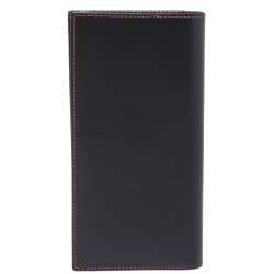 Carolina Herrera Black/Red Leather 18 CC Continental Wallet