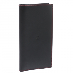 Carolina Herrera Black/Red Leather 18 CC Continental Wallet