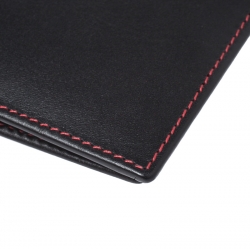 Carolina Herrera Black/Red Leather 18 CC Continental Wallet