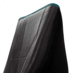 Pre Owned Carolina Herrera Teal Embossed Leather Continental Wallet