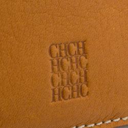 Pre Owned Carolina Herrera Monogram Canvas and Leather Continental Wallet