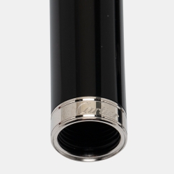 مملوكة مسبقًا Cartier Art Deco Black Resin Red Cabochon Fountain Pen