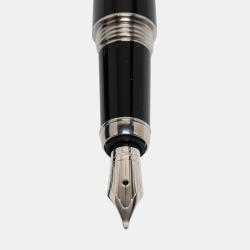 مم لوكة مسبقًا Cartier Art Deco Black Resin Red Cabochon Fountain Pen