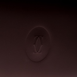 Pre Owned حافظة بطاقات كارتييه ماست دو كارتييه جلد عنابية