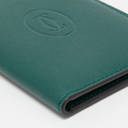 Pre Owned حافظة بطاقات كارتييه ماست دو كارتييه جلد أزرق مخضر