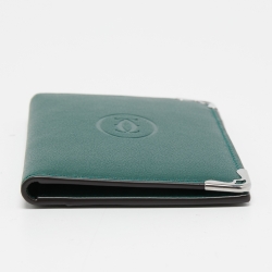 Pre Owned حافظة بطاقات كارتييه ماست دو كارتييه جلد أزرق مخضر