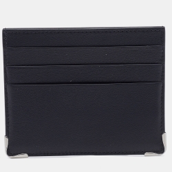 Pre Owned Cartier Black Leather Must de Cartier Card Holder