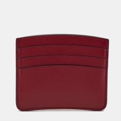 Pre Owned محفظة بطاقات كارتييه بانثيير دو كارتييه جلد أحمر