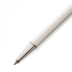 Pre Owned Cartier Textured Silver Tone Ballpoint Pen