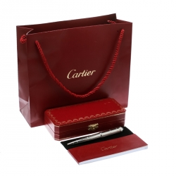 Pre Owned Cartier Roadster de Cartier Transatlantique Palladium Finish Ballpoint Pen