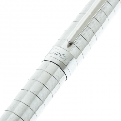 Pre Owned Cartier Pasha de Cartier Textured Platinum Finish Ballpoint Pen