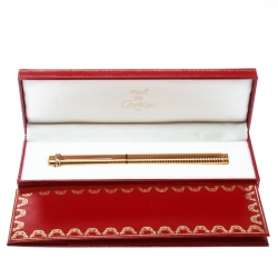 مملوكة مسبقًا Cartier Vintage Must de Cartier Stylos Oval Gold Plated Ballpoint Pen