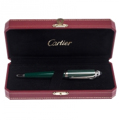 مملوكة مسبقًا قلم جاف كارتييه رودستر دو كارتييه بلاديوم رزين أسود