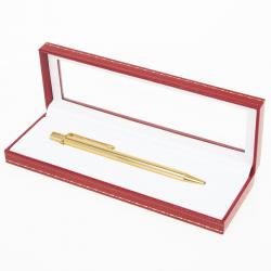 Pre Owned Santos De Cartier Gold Plated Ballpoint Pen