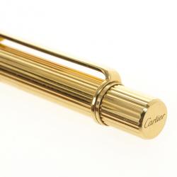 Pre Owned Santos De Cartier Gold Plated Ballpoint Pen