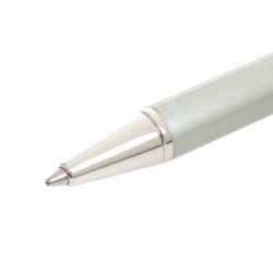 Pre Owned قلم حبر جاف كارتييه سانتوس دي كارتييه طلاء لك ومطلي بالاديوم فضي 