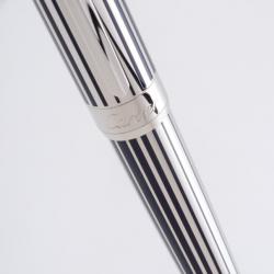 Pre Owned Cartier Pasha Blue Lacquer Plated Ball Pen