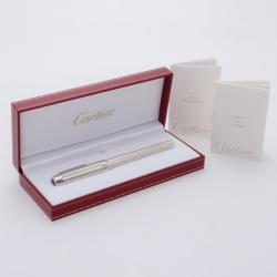Pre Owned Cartier Pasha Platinum Finish Ballpoint 