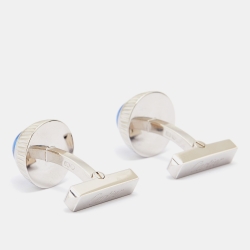 Cartier Blue Spinel & Silver Cufflinks