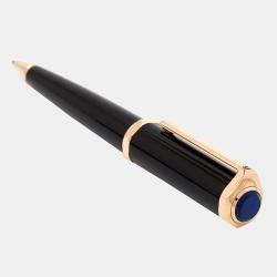 مملوكة مسبقًا Cartier Santos-Dumont Black Composite Rose Gold Finish Ballpoint Pen