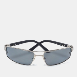 Cartier Silver Tone/Grey Santos Galaxy Rectangle Sunglasses