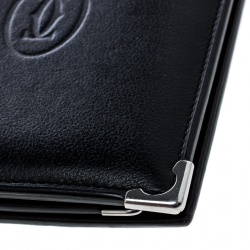 Pre Owned Cartier Leather Must De Cartier Bifold Wallet