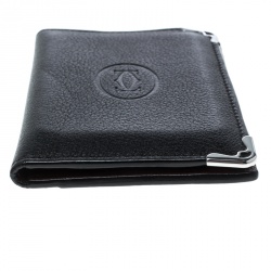 Pre Owned حافظة بطاقات كارتييه ماست دو كارتييه جلد سوداء