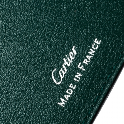 مملوكة مسبقًا Cartier Green Leather Must De Cartier Bifold Wallet 