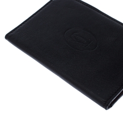 مملوكة مسبقًا Cartier Black Leather Must De Cartier Card Holder