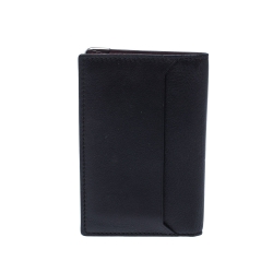 مملوكة مسبقًا Cartier Black Leather Must De Cartier Card Holder