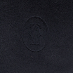 مملوكة مسبقًا Cartier Black Leather Must De Cartier Card Holder