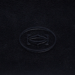 مملوكة مسبقًا محفظة بطيتين كارتييه مارسيلو دي كارتييه جلد سوداء