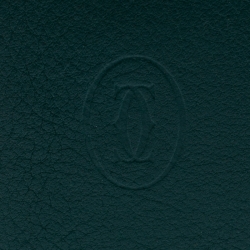 مملوكة مسبقًا Cartier Green Leather Must De Cartier Card Holder