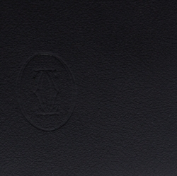 Pre Owned محفظة كارتييه موست دو كارتييه طية مزدوجة جلد أسود