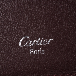 مملوكة مسبقًا Cartier Black Leather Must De Cartier Card Holder