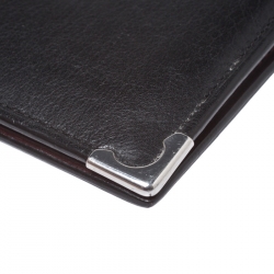 مملوكة مسبقًا Cartier Black Leather Must De Cartier Card Holder