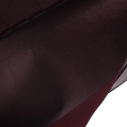 Pre Owned Cartier Black Leather Must de Cartier 7 CC Continental Wallet