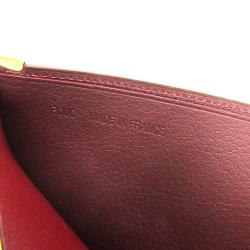 Pre Owned Cartier Bordeaux Leather Must Bifold Wallet 