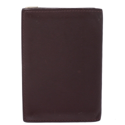 مملوكة مسبقًا Cartier Burgundy Leather Must De Cartier Card Holder