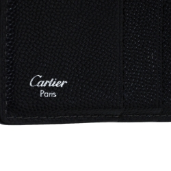 مملوكة مسبقًا Cartier Cartier Black Leather Must De Cartier Bifold Wallet