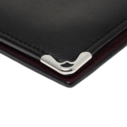 مملوكة مسبقًا Cartier Black Leather Must De Cartier 6CC Bifold Wallet