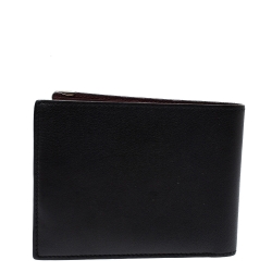 مملوكة مسبقًا Cartier Black Leather Must De Cartier 6CC Bifold Wallet