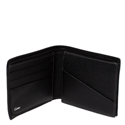 Pre Owned محفظة كارتييه طية مزدوجة سنتوز دو كارتييه جلد بنية