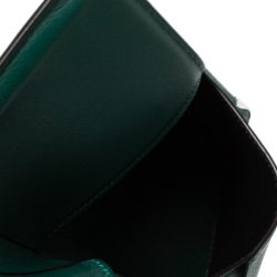 Pre Owned Cartier Green Leather Must de Cartier Card Holder