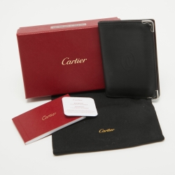 Cartier Black Leather Must de Cartier Business Card Holder