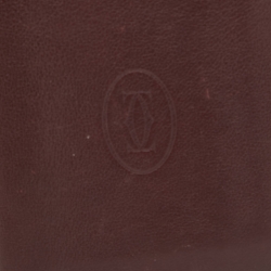 Cartier Burgundy Leather Must De Cartier Bifold Wallet 