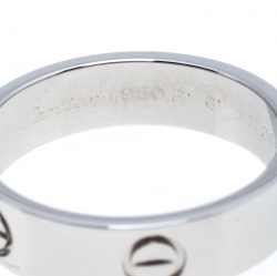 مملوكة مسبقًا خاتم كارتييه لوف بلاتينيوم مقاس 61