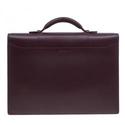 Cartier Crimson Leather Pasha Briefcase