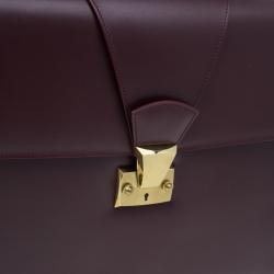 Cartier Crimson Leather Pasha Briefcase