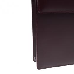 Cartier Crimson Leather Pasha Briefcase